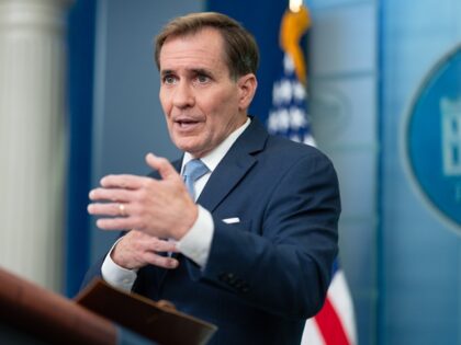 Ceasefire Drone - NSC Coordinator for Strategic Communications John Kirby attend a press b